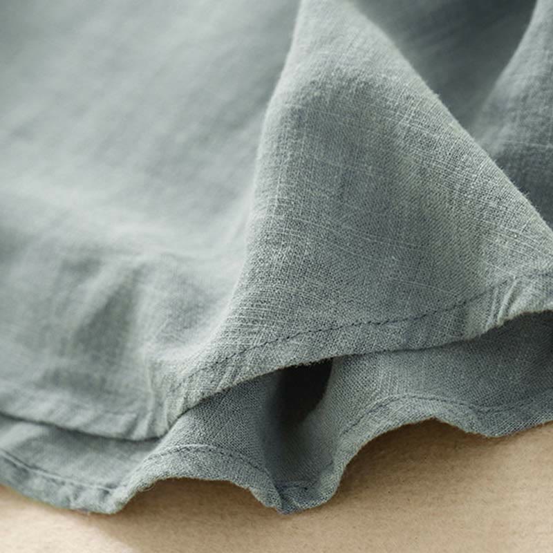 Buddha Stones Spring Patchwork Simple Sleeveless Design Cotton Women's Vest - image 1