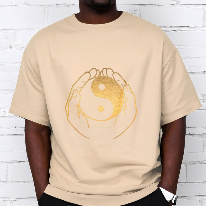 Buddha Stones Hands Holding A Golden Yin Yang Tee T-shirt - image 14