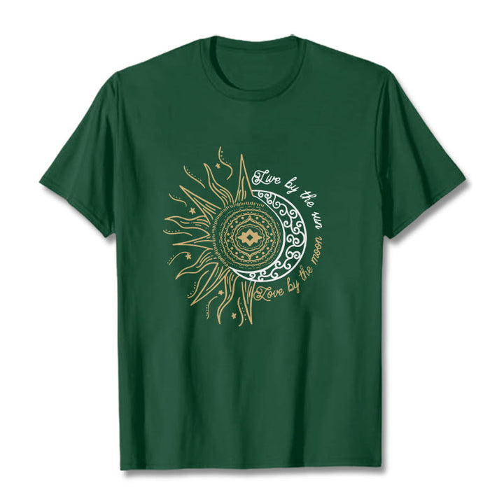 Buddha Stones Live By The Sun Love By The Moon Tee T-shirt