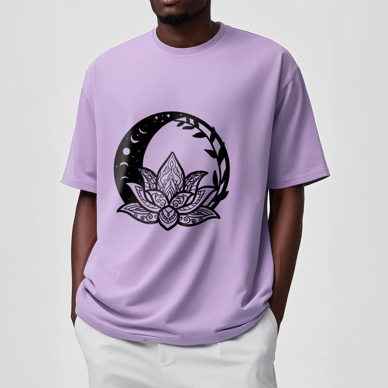 Buddha Stones Lotus Flower Sun Moon Intertwining Vines Tee T-shirt - image 18