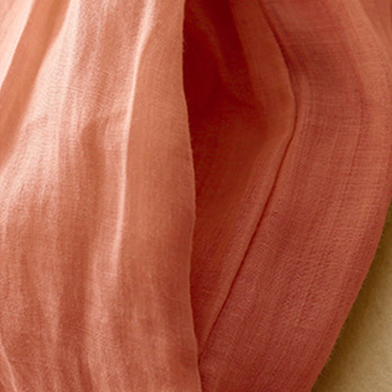 Buddha Stones Geometric Embroidery Elastic Waist Women's Cotton Linen Wide Leg Pants With Pockets - image 3