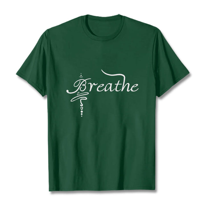 Buddha Stones Breathe Word Tee T-shirt