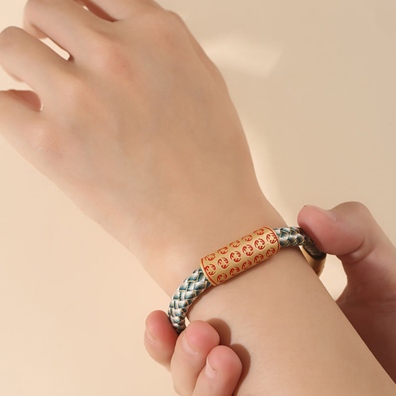 Buddha Stones Tibetan Hot Wheels Various Colors Rope Diamond Knot Luck Buckle Bracelet