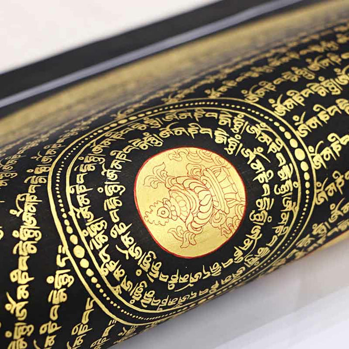Buddha Stones Tibetan Thangka Painting Om Mani Padme Hum Scripture Handmade Decoration(Random Style)