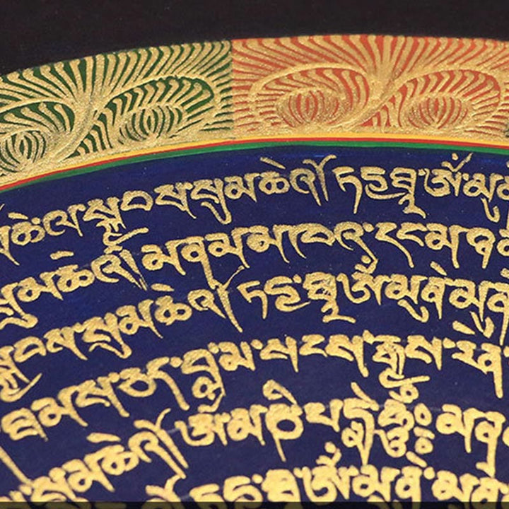 Buddha Stones Tibetan Thangka Painting Six True Words Scripture Handmade Decoration Blind Box(Random Style) - image 7