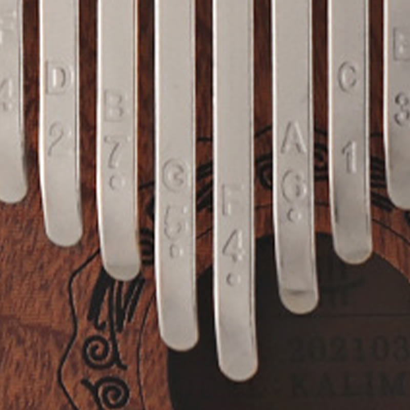 Buddha Stones 21 Keys Kalimba Thumb Piano Yellow Sandalwood Portable Finger Piano