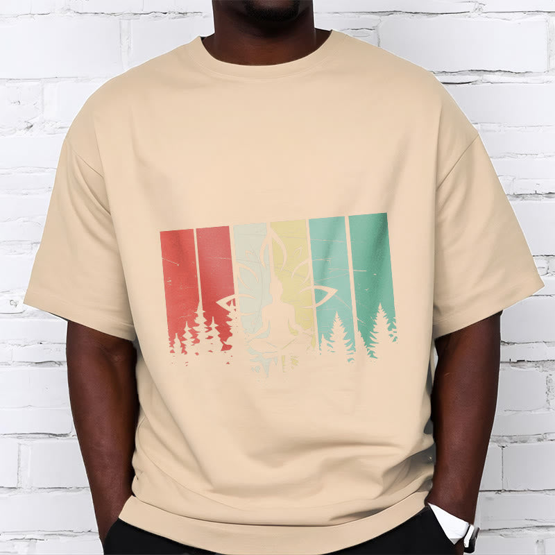 Buddha Stones Buddha Statue Meditating In Lotus Position Shadow Pattern Cotton Tee T-shirt - image 10