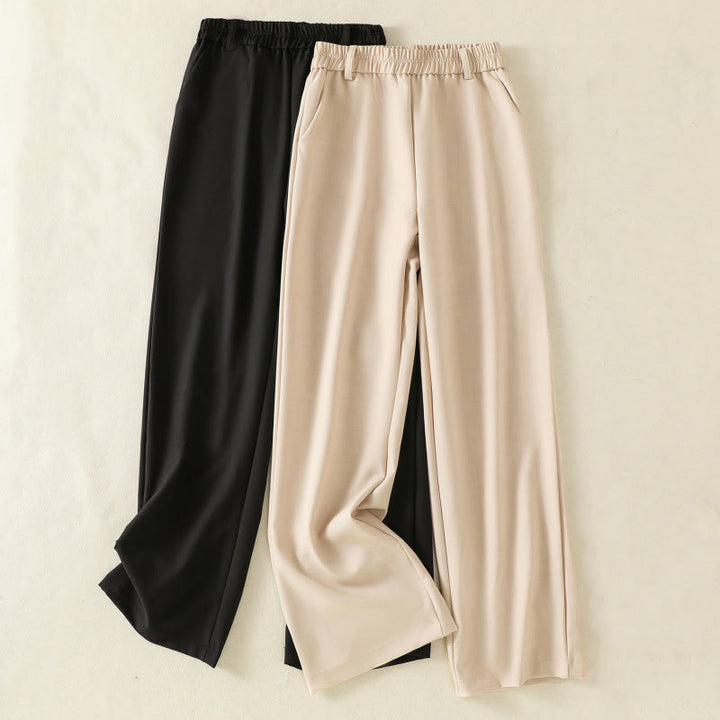 Buddha Stones Vintage Elastic Waistband Design Drawstring Women's Cotton Pants With Pockets - image 16