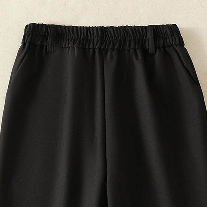 Buddha Stones Vintage Elastic Waistband Design Drawstring Women's Cotton Pants With Pockets - image 10