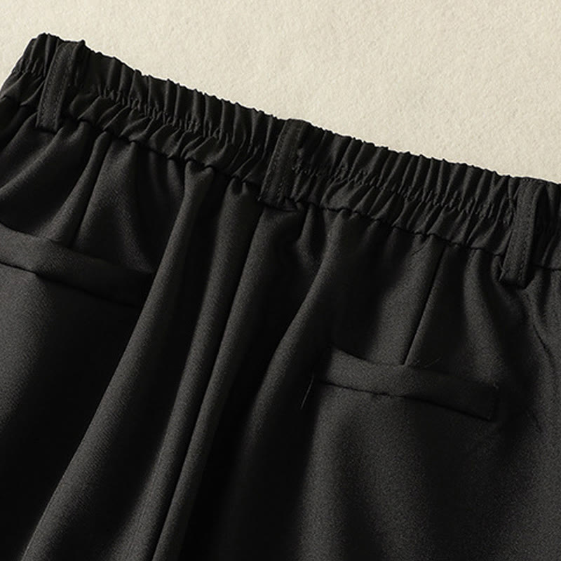 Buddha Stones Vintage Elastic Waistband Design Drawstring Women's Cotton Pants With Pockets - image 12