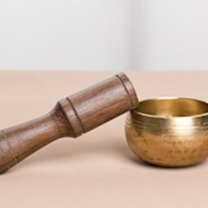 Buddha Stones Handmade Mini Small Singing Bowl for Healing and Meditation Sound Bowl Set 1.57*0.98 IN - image 4