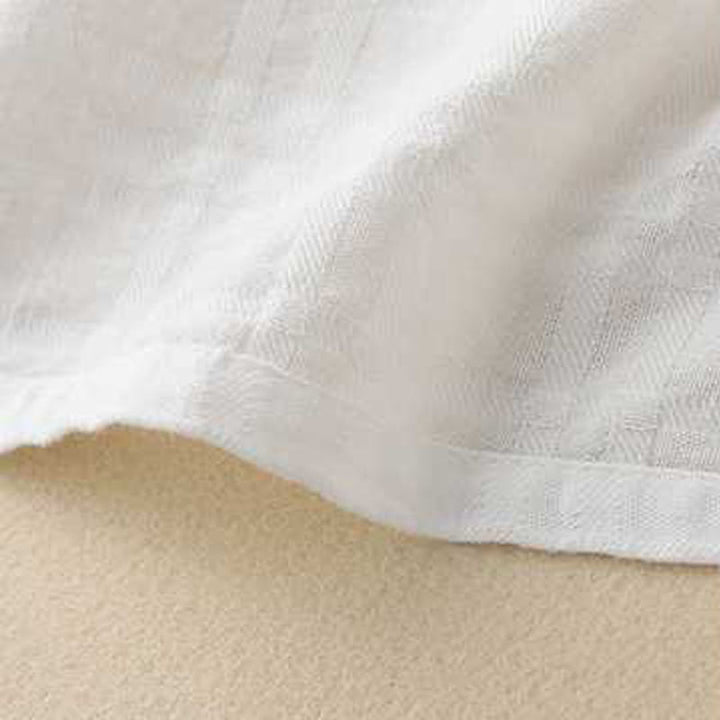 Buddha Stones Retro Solid Color Drawstring Frog-Button Design Long Sleeve Cotton Linen Midi Dress With Pockets - image 17