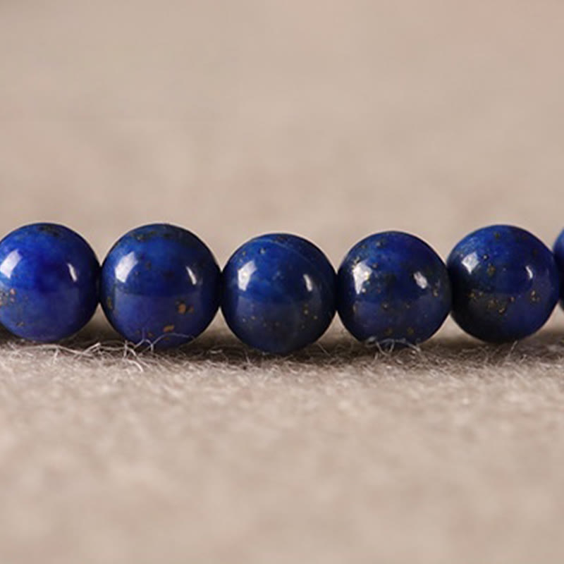 Buddha Stones Small Lazurite Lapis Lazuli Agate Ultra-thin Beads Positive Bracelet - image 14