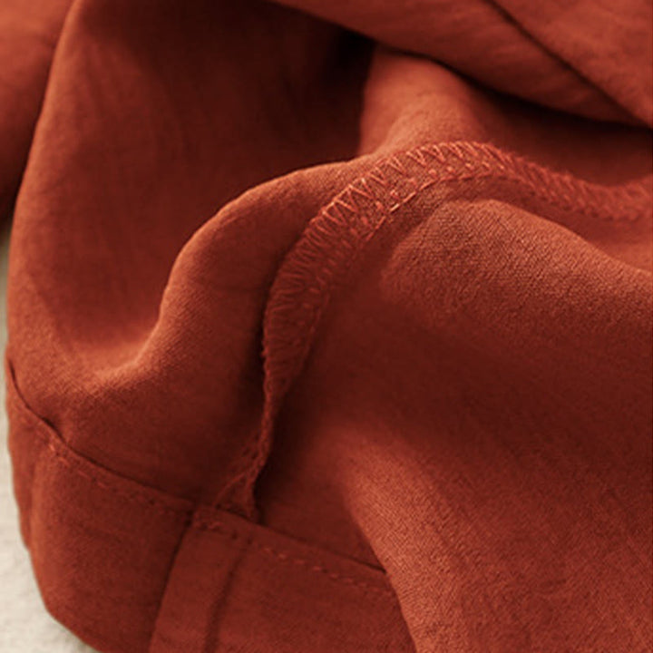 Buddha Stones Causal Ethnic Simple Drawstring Design Women's Wide Leg Cropped Pants With Pockets - image 17