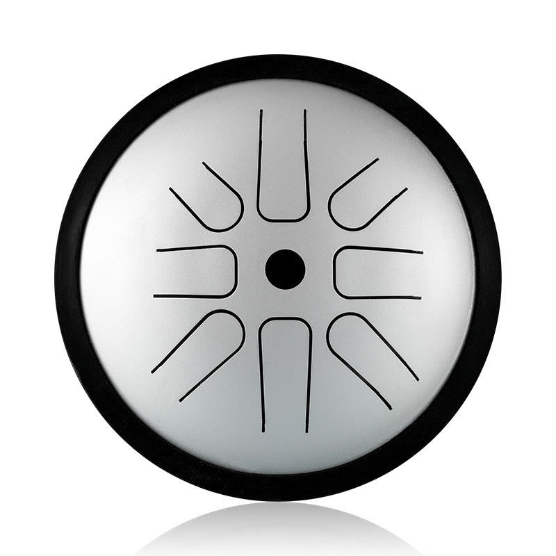 Buddha Stones Steel Tongue Drum Sound Healing Yoga Meditation Drum Kit 8 Note 6 Inch Percussion Instrument