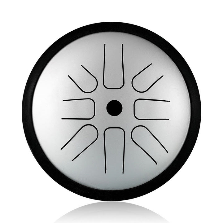 Buddha Stones Steel Tongue Drum Sound Healing Yoga Meditation Drum Kit 8 Note 6 Inch Percussion Instrument