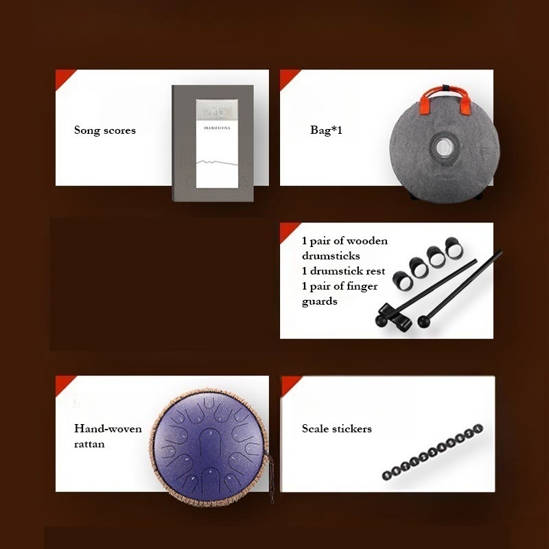 Buddha Stones Steel Tongue Drum Sound Healing Mindfulness Meditation Drum Kit 15 Note 14 Inch Percussion Instrument - image 15