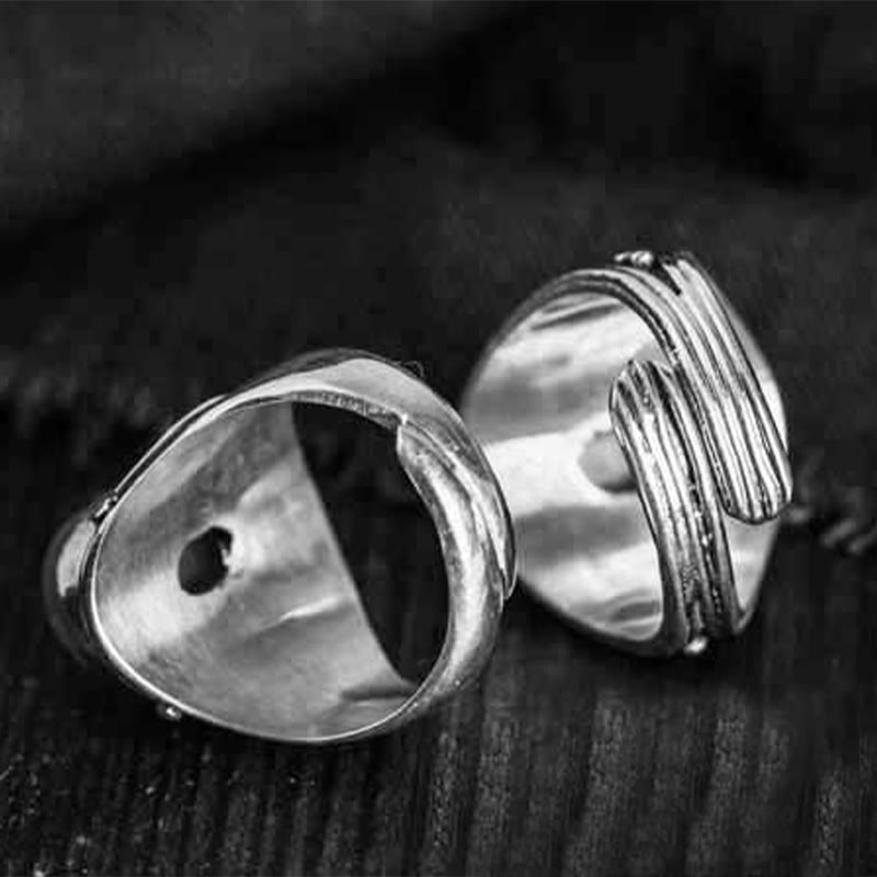 Buddha Stones 925 Sterling Silver Handmade Natural Moonstone Healing Adjustable Ring - image 15