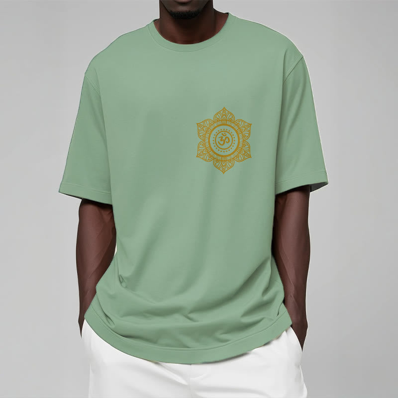 Buddha Stones Golden Mandala OM Pattern Tee T-shirt - image 16