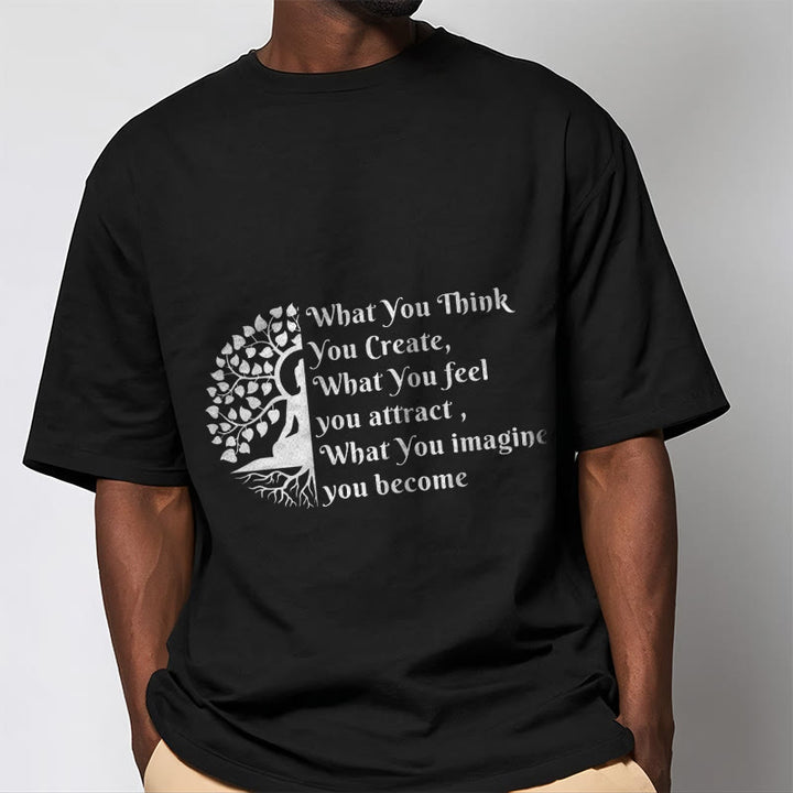 Buddha Stones Half-meditation Buddha Tree Tee T-shirt - image 5