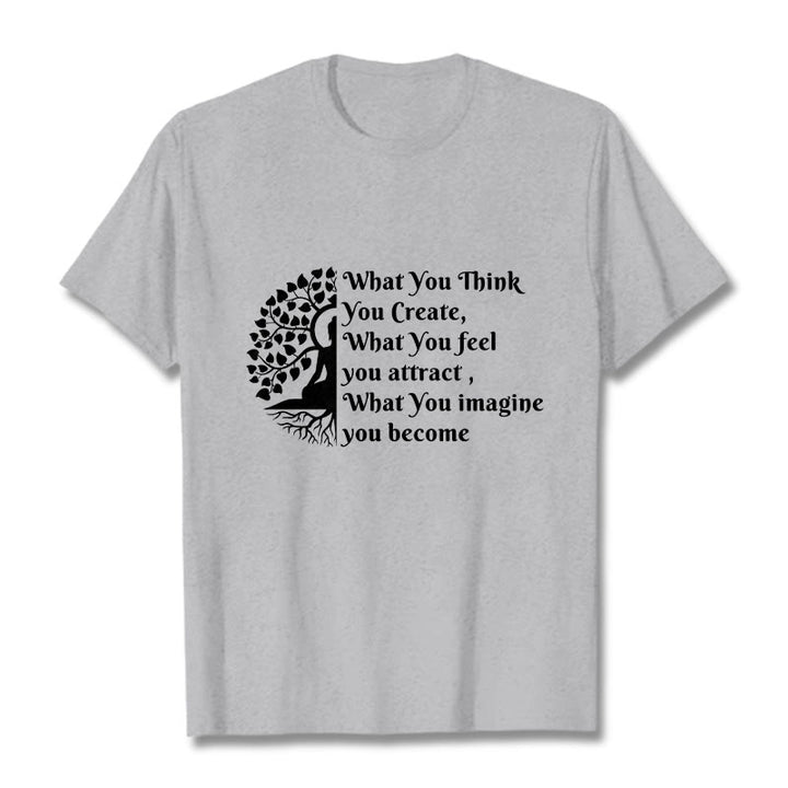 Buddha Stones Half-meditation Buddha Tree Tee T-shirt - LightGrey - 2XL - image 20