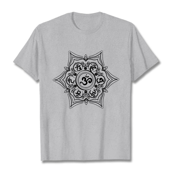 Buddha Stones Mandala Om Mani Padme Hum Tee T-shirt