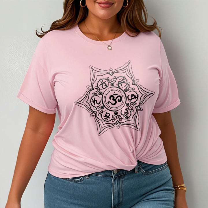 Buddha Stones Mandala Om Mani Padme Hum Tee T-shirt - image 14