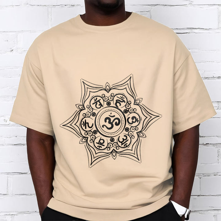 Buddha Stones Mandala Om Mani Padme Hum Tee T-shirt