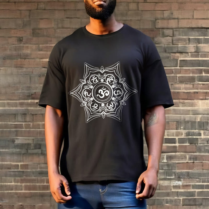 Buddha Stones Mandala Om Mani Padme Hum Tee T-shirt