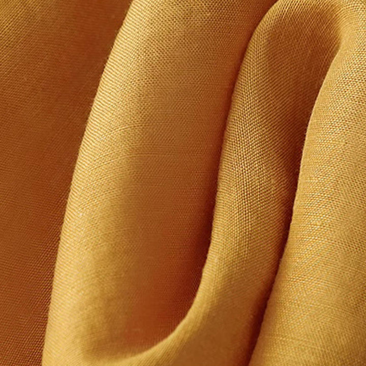 Buddha Stones Casual Pure Color Embroidery Patchwork Design Sleeveless Crew Neck Women's Cotton Linen Vest - image 2