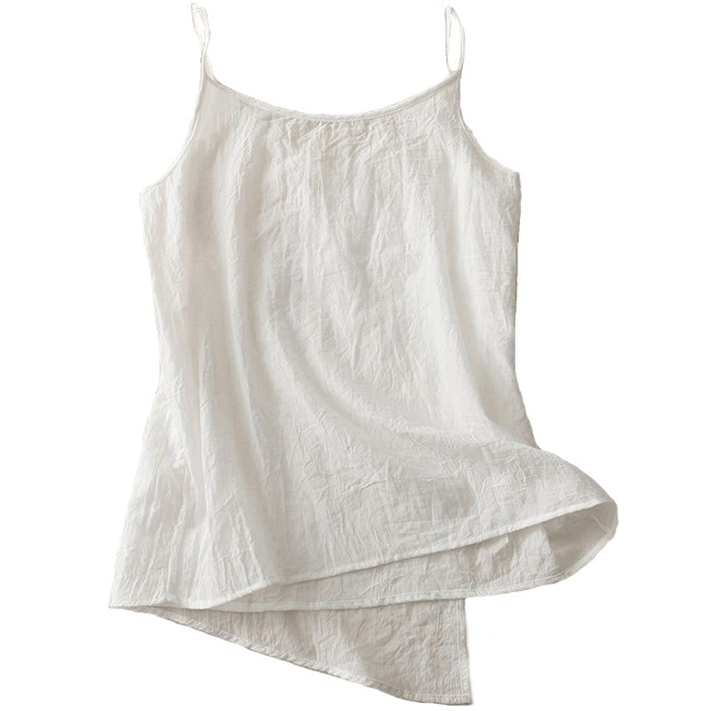 Buddha Stones Vintage Side Lace-up Splicing Lace V-neck Sleeveless Women's  Vest - image 8