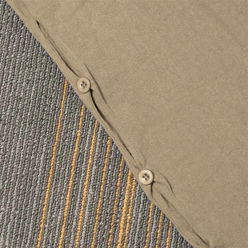 Buddha Stones Casual Pure Color Hollow Button Cuff Design Women's Cotton Linen Pants With Pockets - image 5