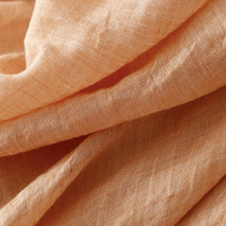 Buddha Stones Spring Casual Solid Color Pleated Women's Cotton Linen 7-8 Length Ruffle Skirt - image 25