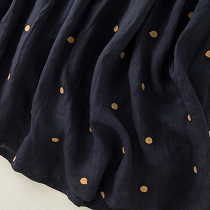 Buddha Stones Artistic Vintage Dot Pattern Women's Pleated Skirt - image 19