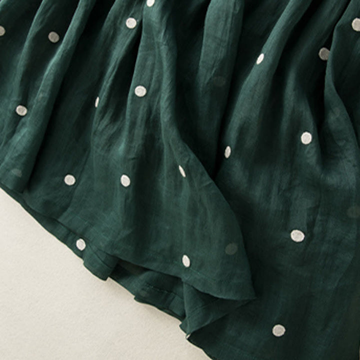 Buddha Stones Artistic Vintage Dot Pattern Women's Pleated Skirt - image 12