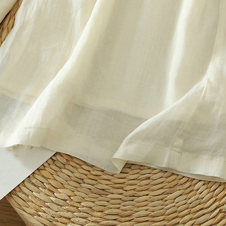 Buddha Stones Casual Plain Lined Ribbon Elastic Women's Polyester Wide Leg Pants With Pockets - image 8