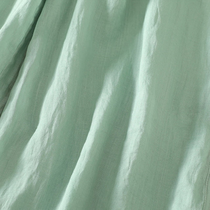 Buddha Stones Casual Plain Lined Ribbon Elastic Women's Polyester Wide Leg Pants With Pockets - image 18