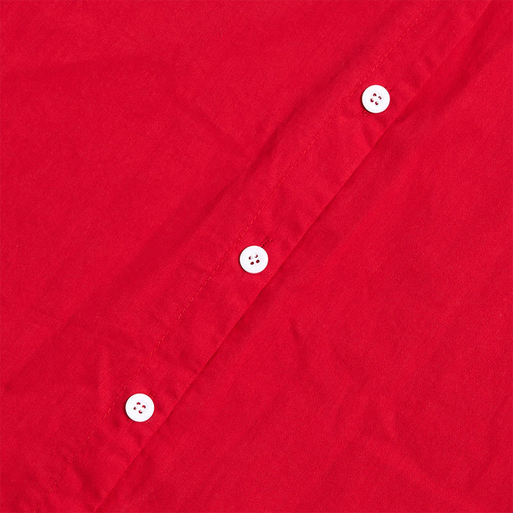 Buddha Stones Summer Casual Plain Breasted Notched Collar Short Sleeve Women's Cotton Linen Shirt - image 15