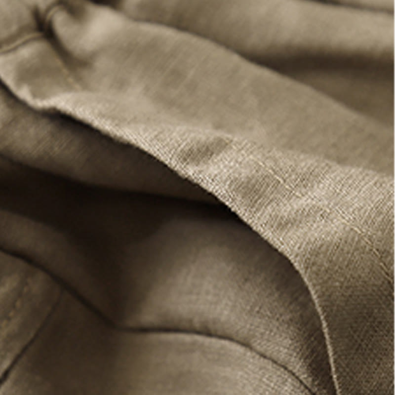 Buddha Stones Summer Casual Plain Women's Elasti Straight Shorts With Pockets - image 3