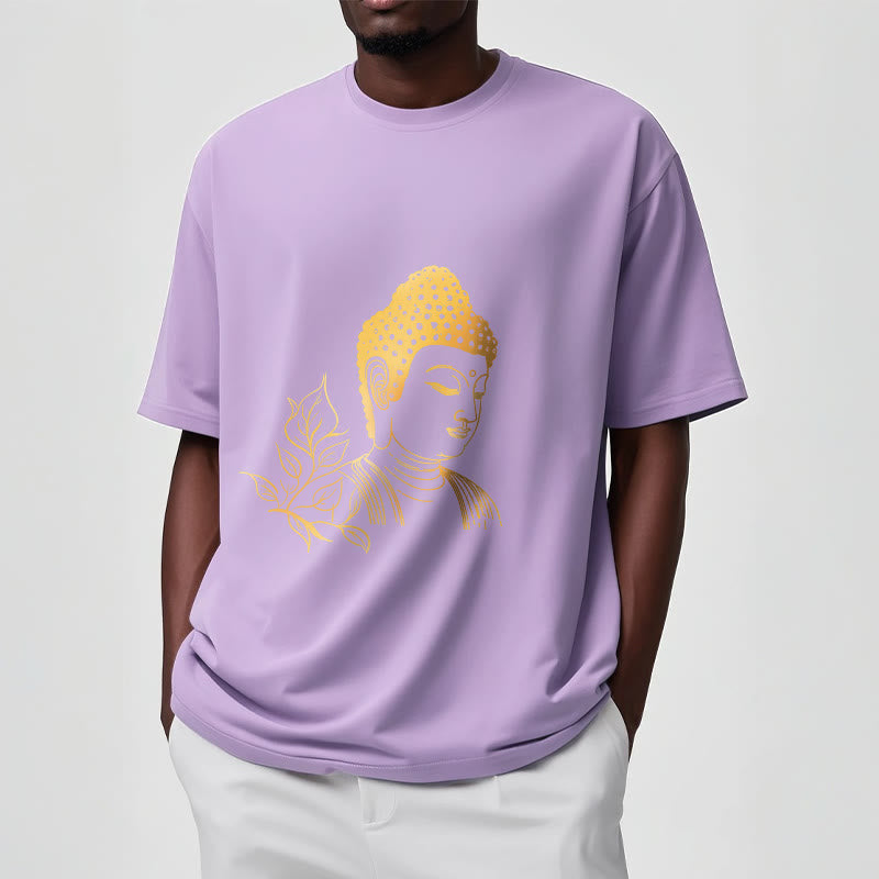 Buddha Stones Golden Leaves Meditation Buddha Tee T-shirt - image 18