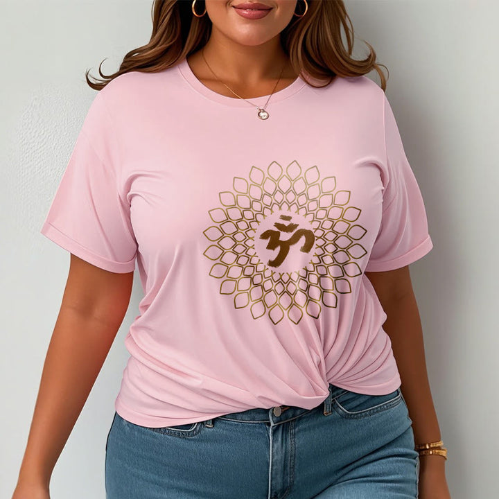 Buddha Stones Rhombus OM Design Tee T-shirt - image 13