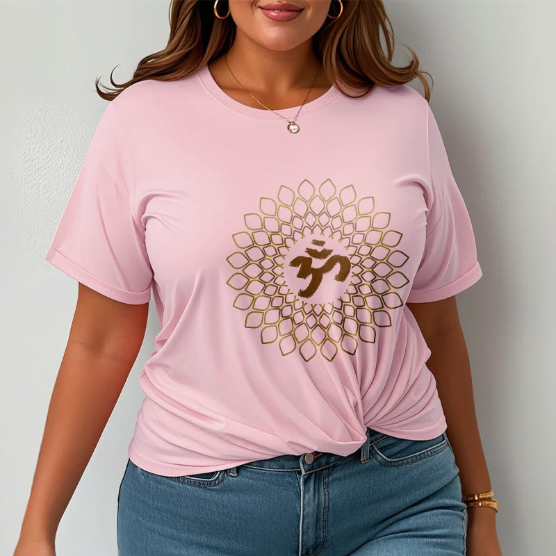Buddha Stones Rhombus OM Design Tee T-shirt - image 14