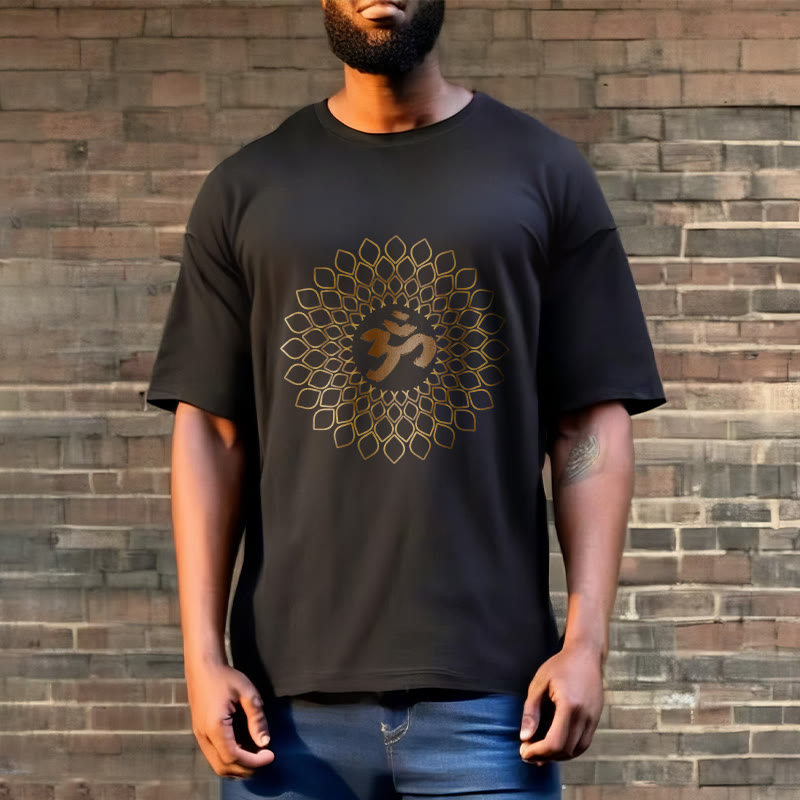 Buddha Stones Rhombus OM Design Tee T-shirt - image 7