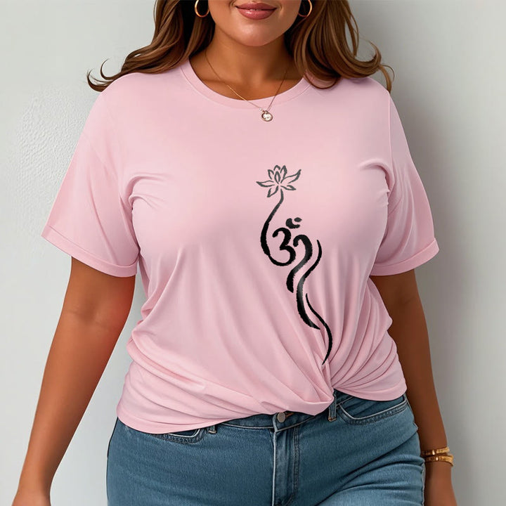 Buddha Stones Lotus Flower Om Design Tee T-shirt - image 14