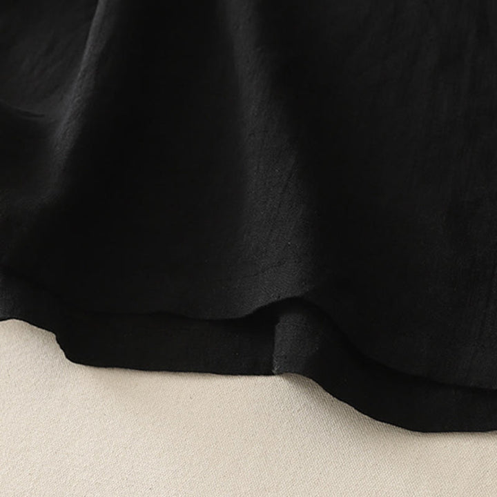 Buddha Stones Plain Threaded Crew Neck Design Women's Polyester Short Sleeves Shirt - image 11