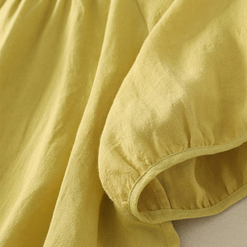 Buddha Stones Casual Summer Plain Crew Neck Cotton Women's Short Sleeve T-Shirt - image 7