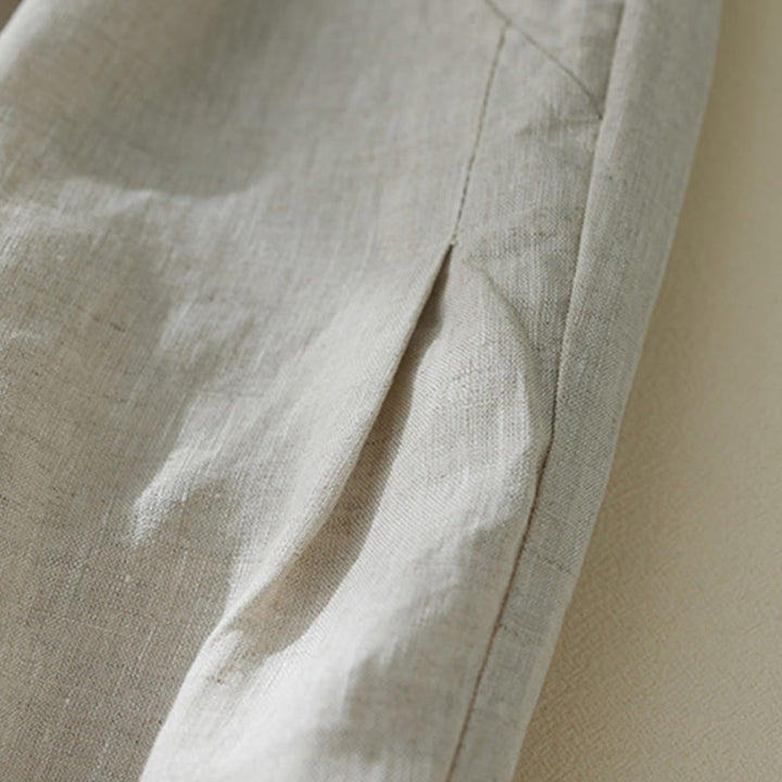 Buddha Stones Commute Pure Color High Waist Women's Harem Pants With Pockets - image 12