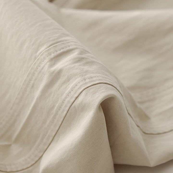 Buddha Stones Spring Commute Solid Color High Waist Women's Wide Leg Cotton Linen Pants With Pockets - image 6