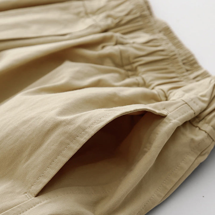 Buddha Stones Spring Commute Solid Color High Waist Women's Wide Leg Cotton Linen Pants With Pockets - image 20