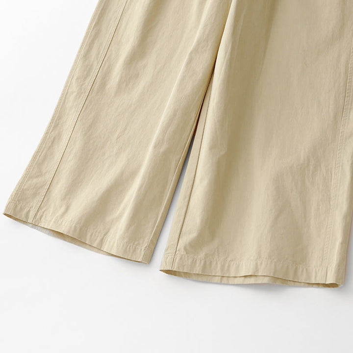 Buddha Stones Spring Commute Solid Color High Waist Women's Wide Leg Cotton Linen Pants With Pockets - image 23